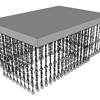 5现代水晶 吊灯SketchUpsu草图模型下载