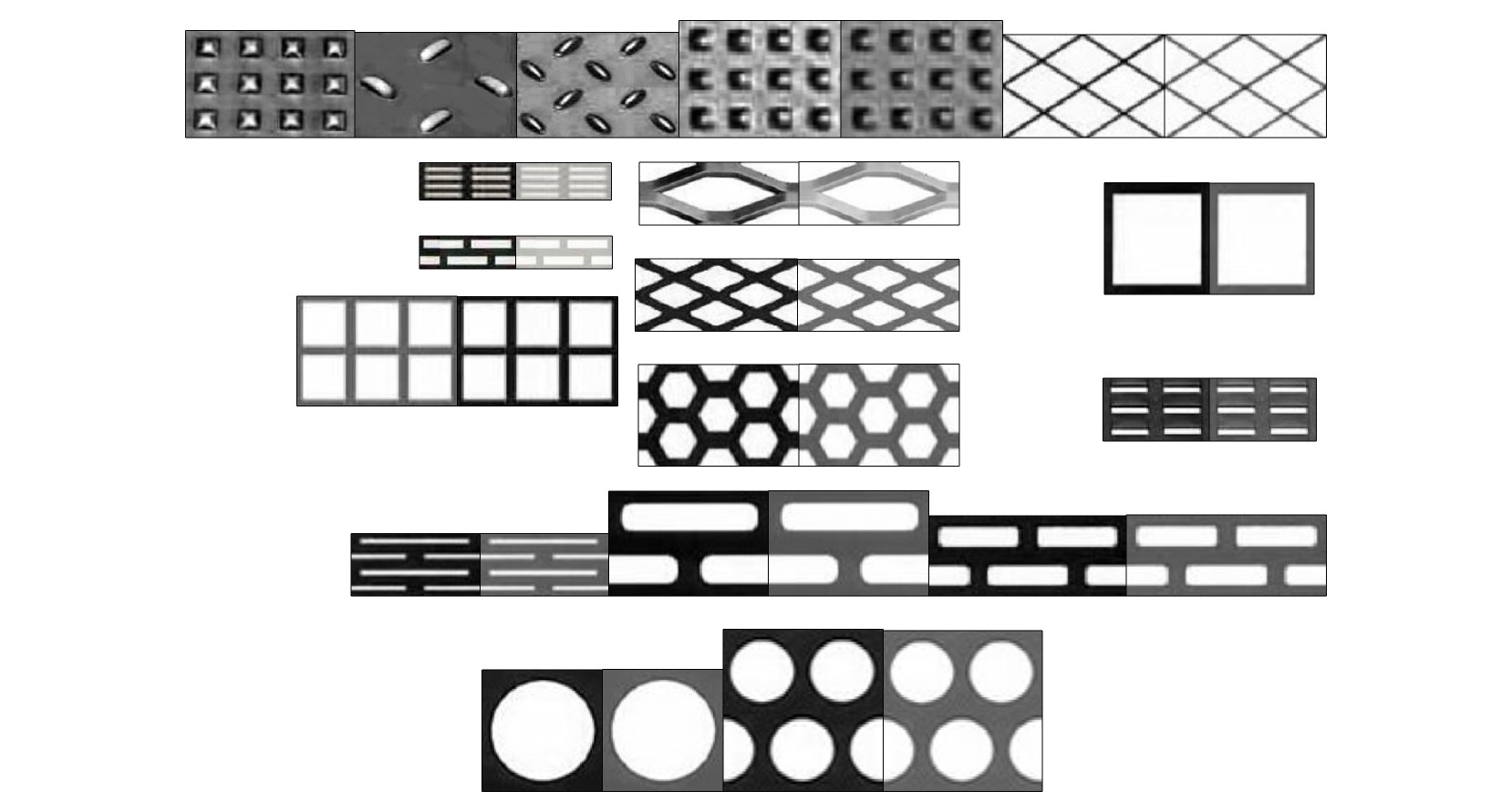 (3)金属镂空铁网钢板材质su草图模型下载