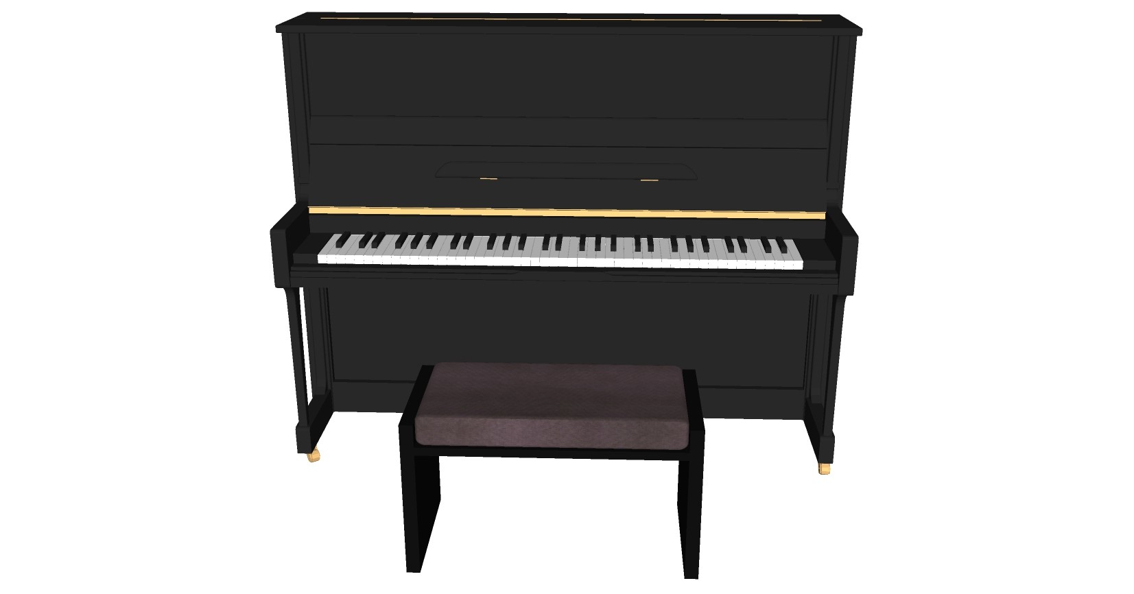 21乐器音乐器材钢琴电子琴su草图模型下载