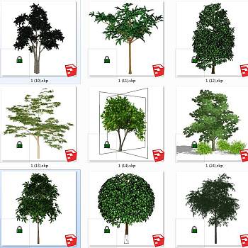 树sketchup草图模型下载su草图模型下载