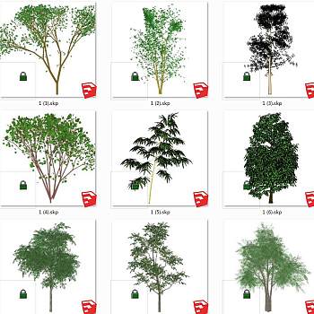 树sketchup草图模型下载su草图模型下载