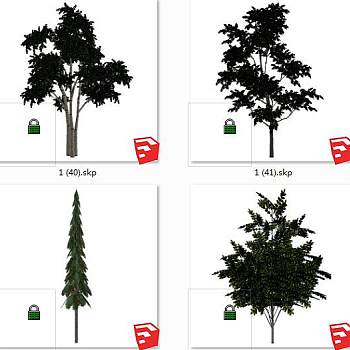 树sketchup草图模型下载su草图模型下载