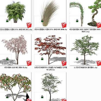 树sketchup草图模型下载su草图模型下载