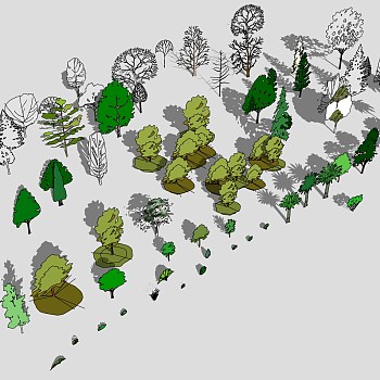 树sketchup草图模型下载 su草图模型下载