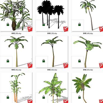 树sketchup草图模型下载 su草图模型下载