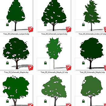 树sketchup草图模型下载 su草图模型下载