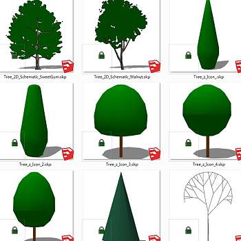 树sketchup草图模型下载 su草图模型下载