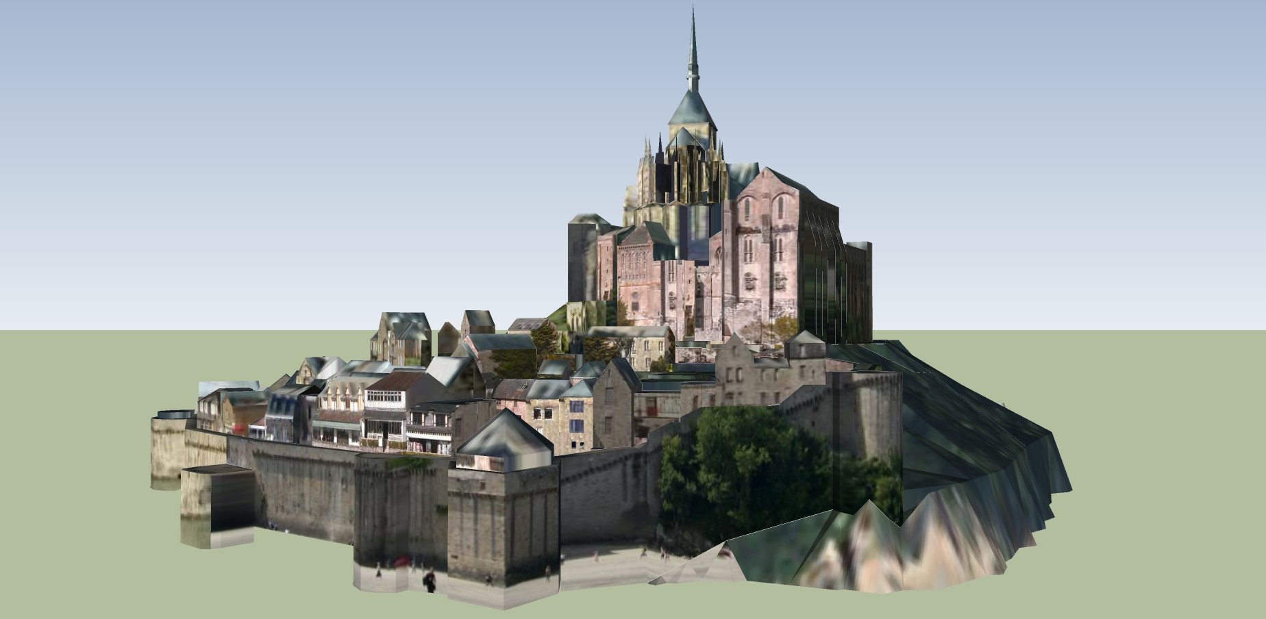 117欧式建筑城堡  庄园  迪士尼乐园 儿童乐园 游乐园 欧式古典建筑城堡  欧式影视基地su草图模型下载