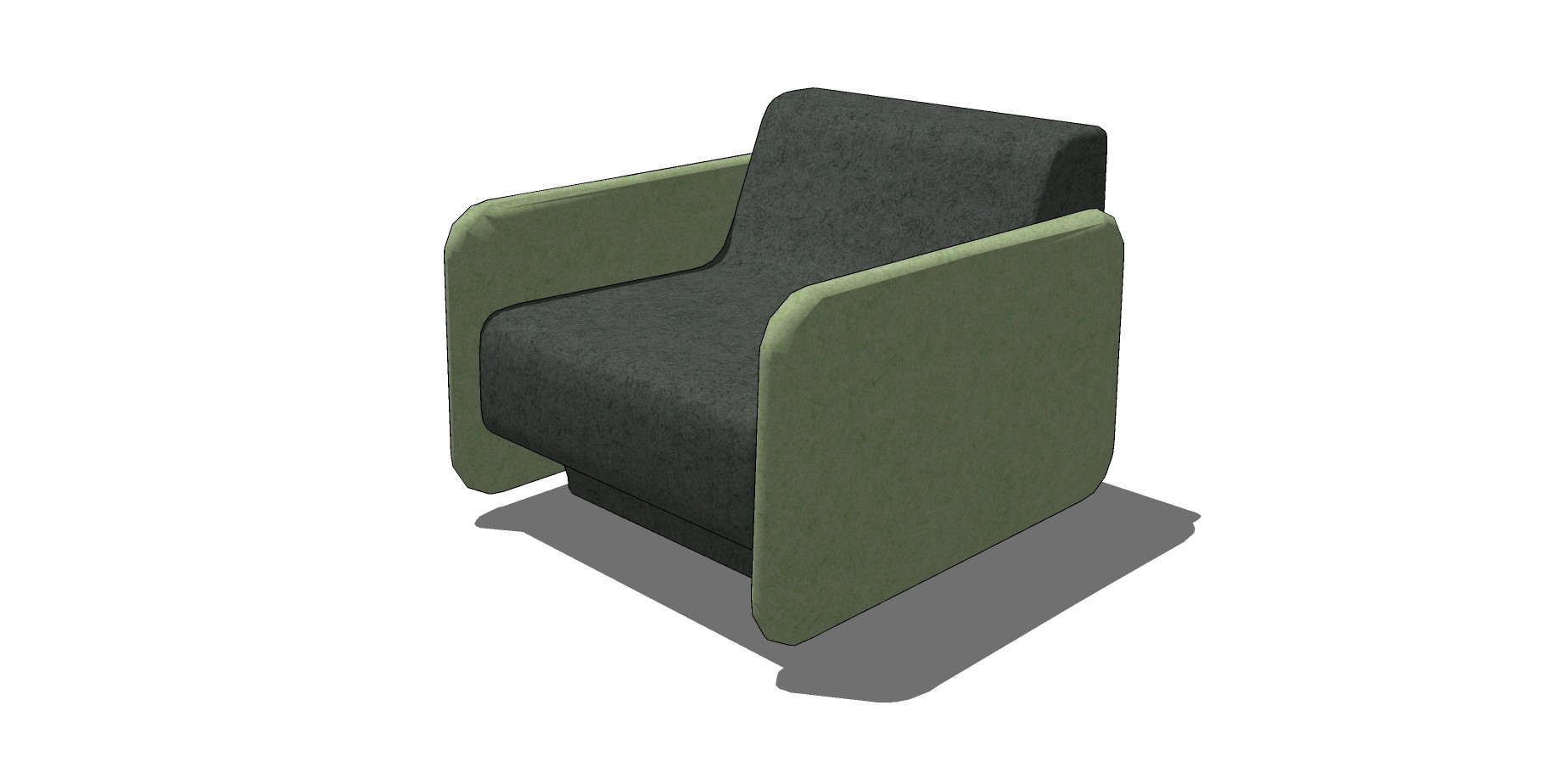 11现代休闲单人沙发  个性时尚单人沙发 北欧风格沙发su草图模型下载