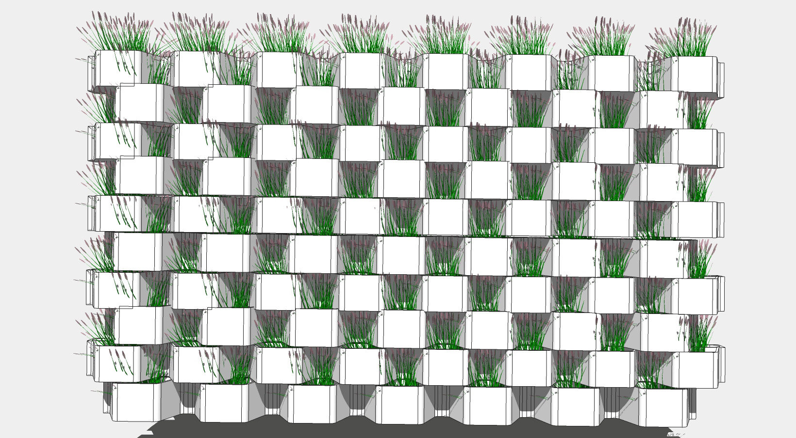 北欧植物架子 装饰植物架子 盆栽架子su草图模型下载