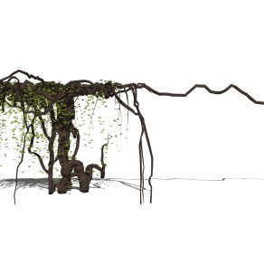 枯木 装饰植物绿植墙su草图模型下载