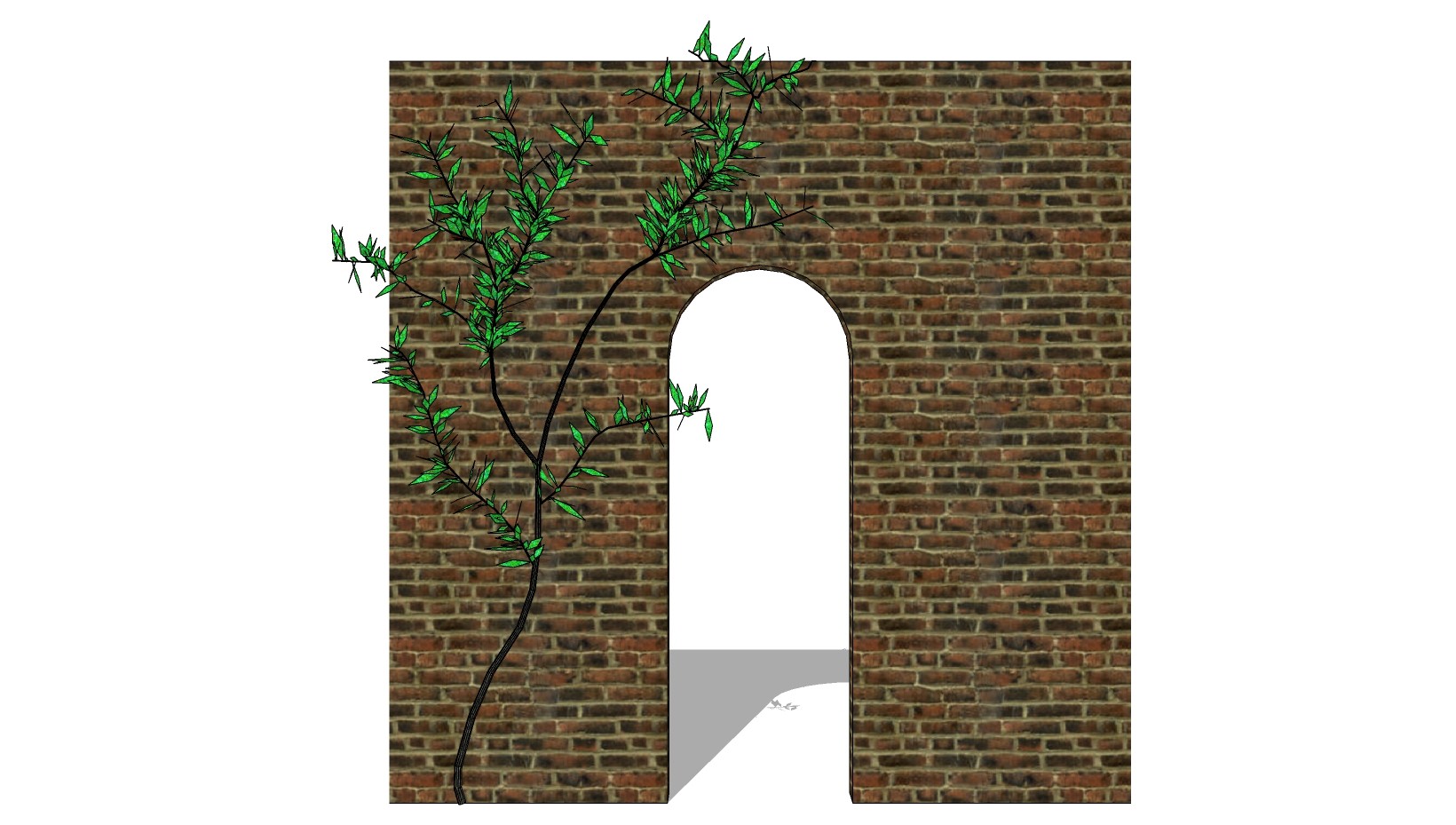 植物墙 绿植植物树墙su草图模型下载