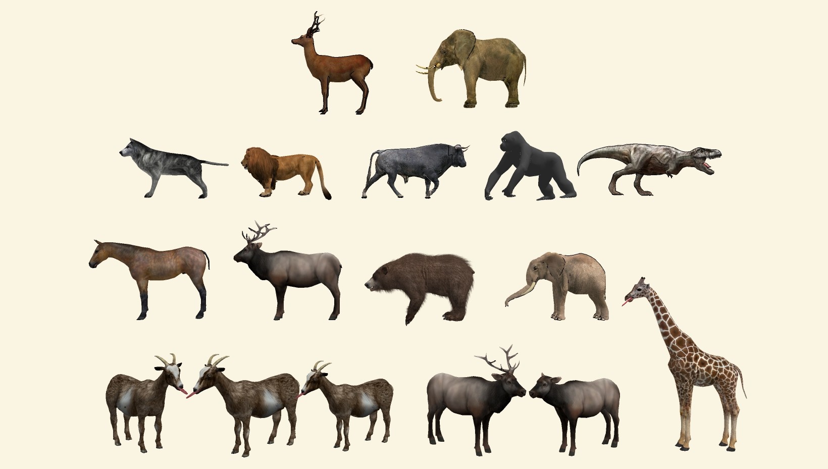 野生动物模型 su草图模型下载
