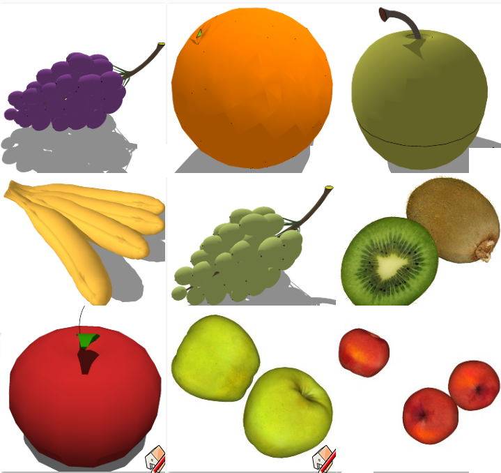 水果食物  su草图模型下载