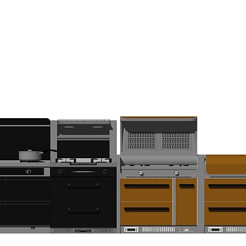 厨房 电器 器材  su草图模型下载