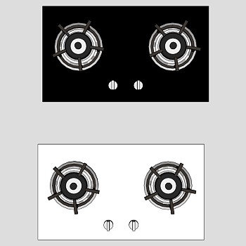 燃气灶 集成灶su草图模型下载