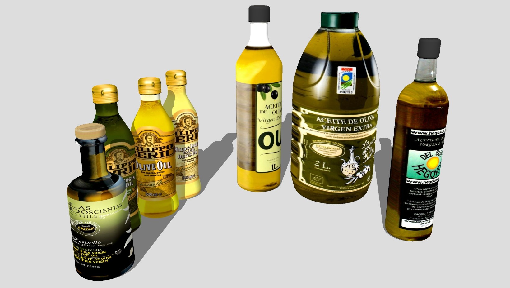 厨房调料 调味品 油 橄榄油 su草图模型下载