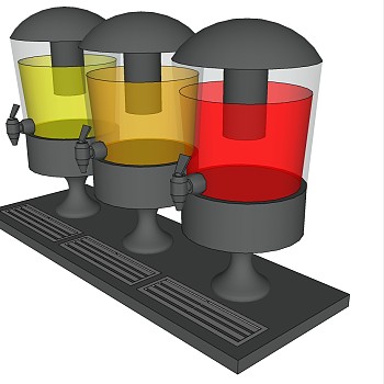 果汁机器 饮料饮品机su草图模型下载