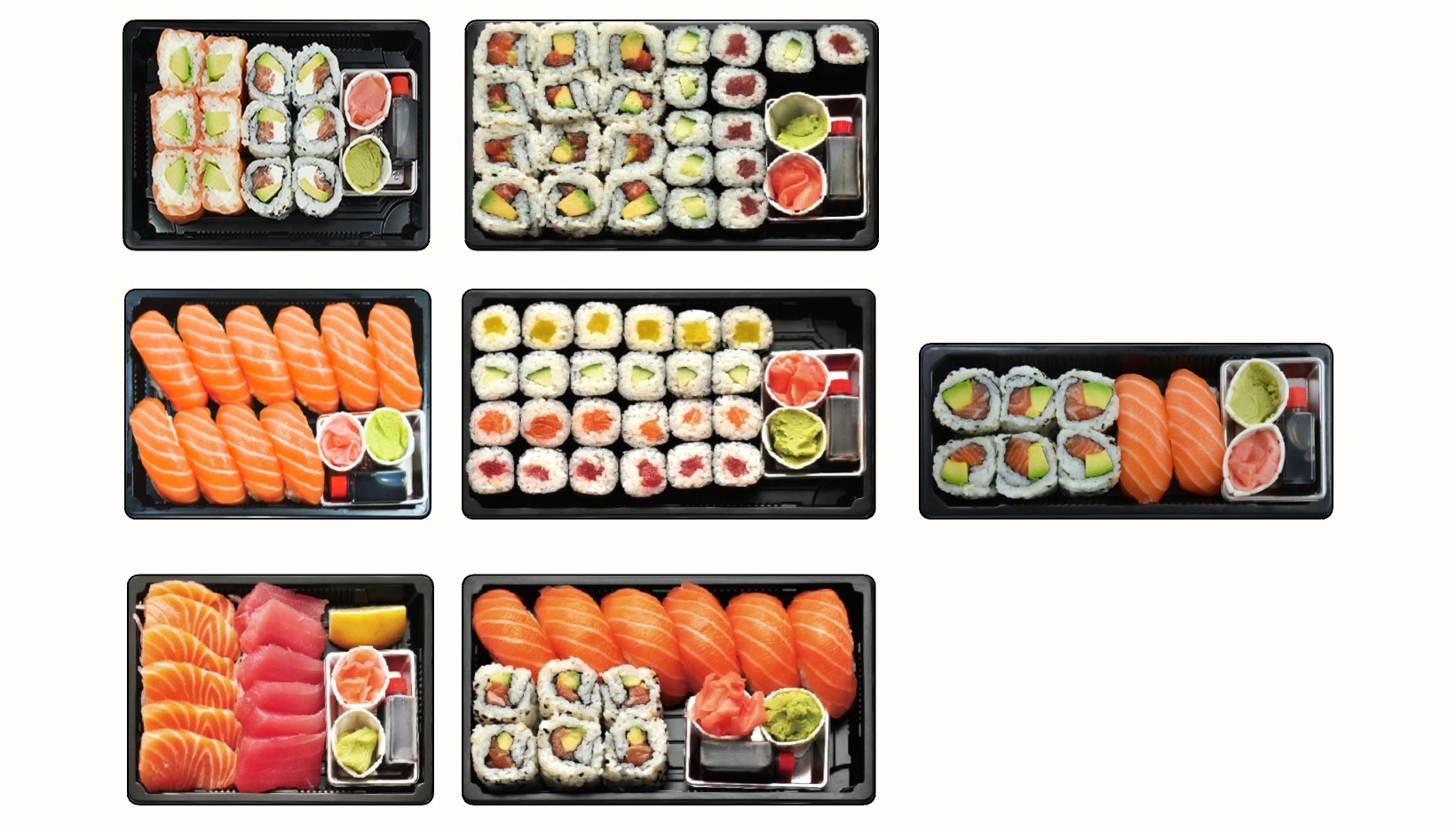 食物寿司 食品 各种日式食物寿司组合su草图模型下载