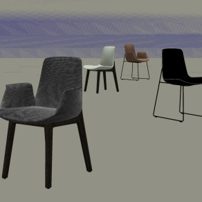 单人休闲椅子，餐椅su草图模型下载