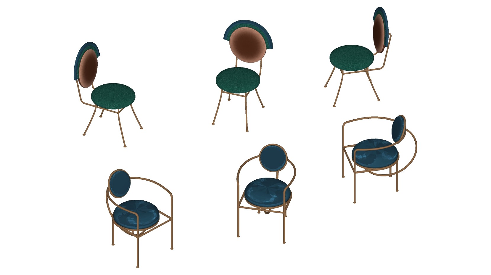 北欧现代，休闲椅子 su草图模型下载