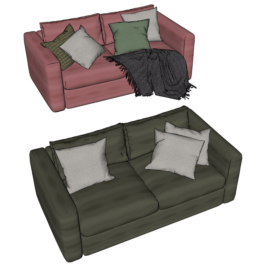 北欧现代双人沙发