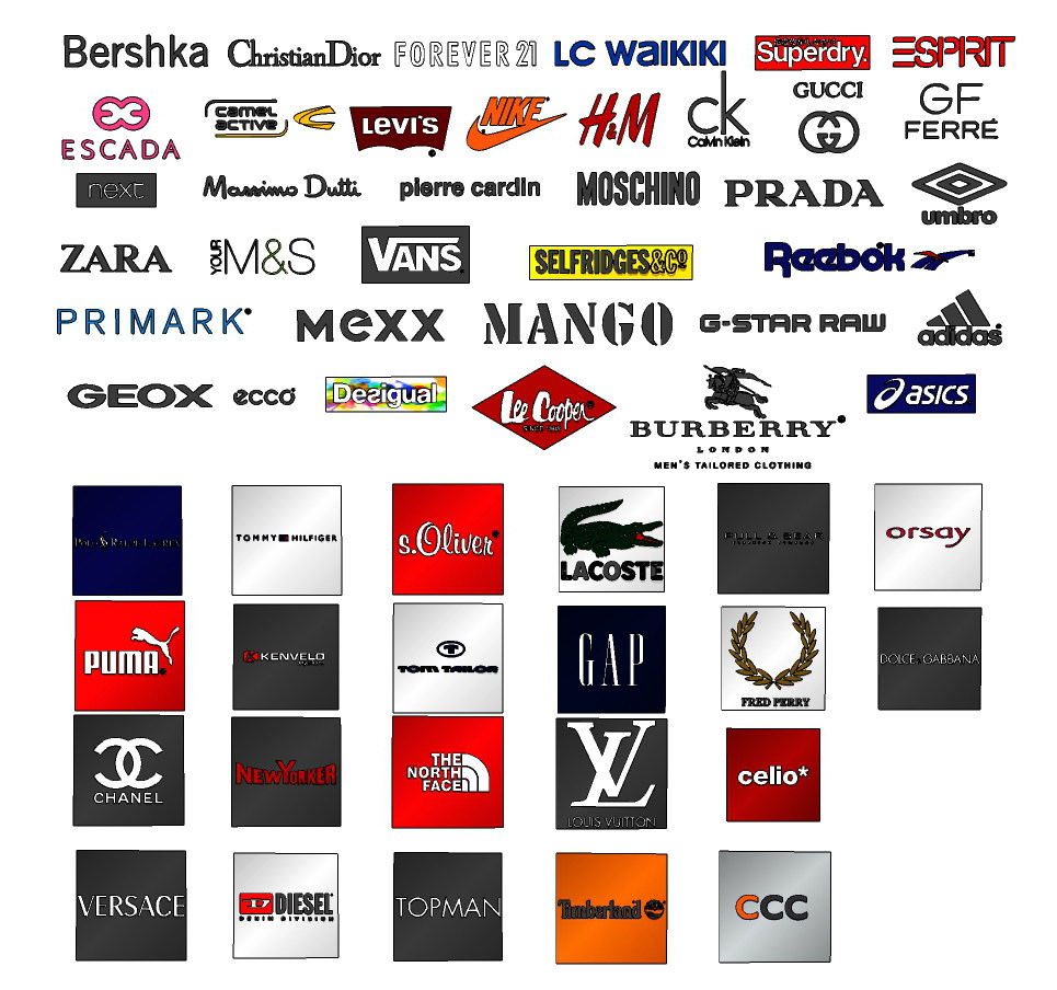 现代店铺服装商标，logo广告su草图模型下载