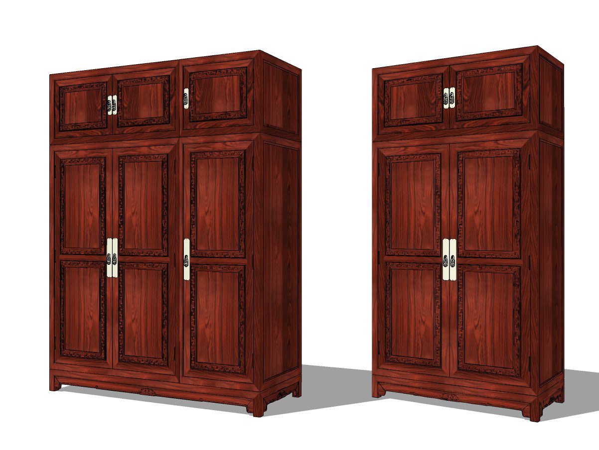 中式古典红木实木，衣柜