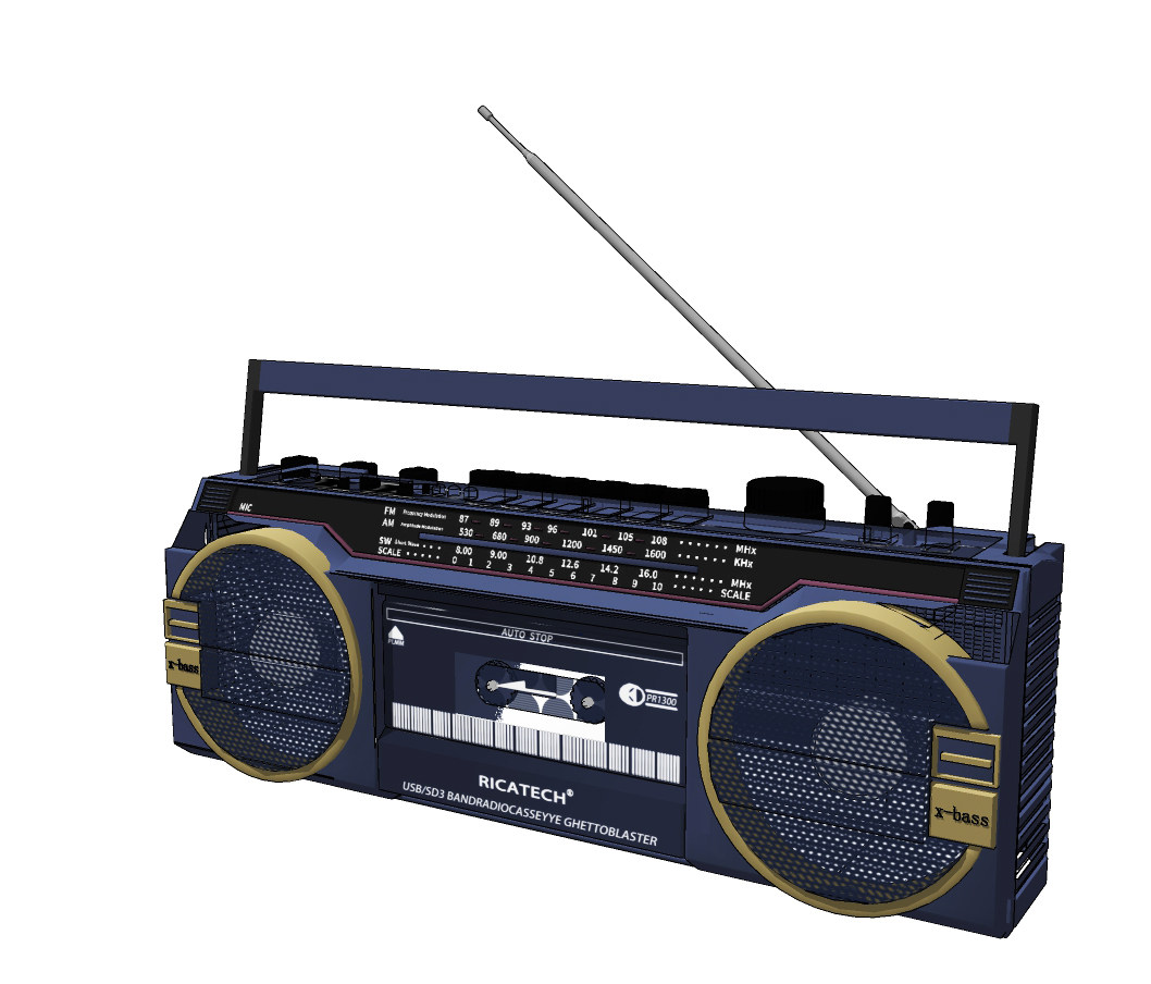 现代收音机,su草图模型下载