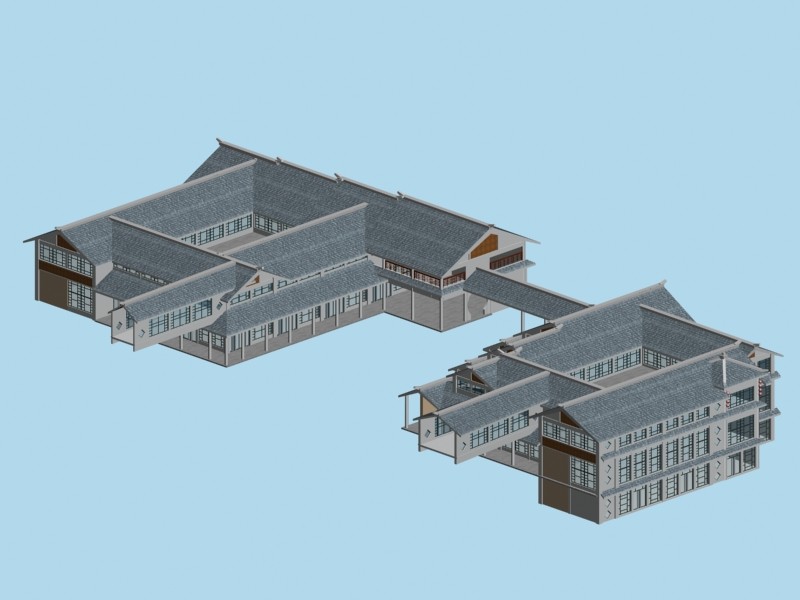 古建筑3d模型下载