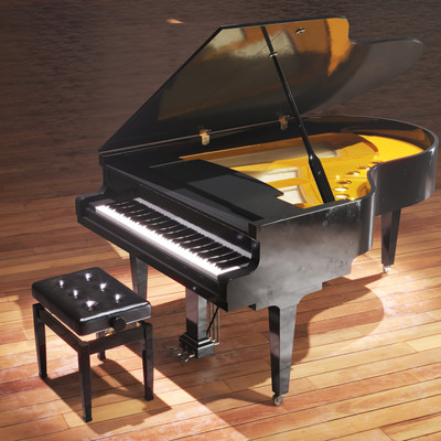 现代简约钢琴3d模型