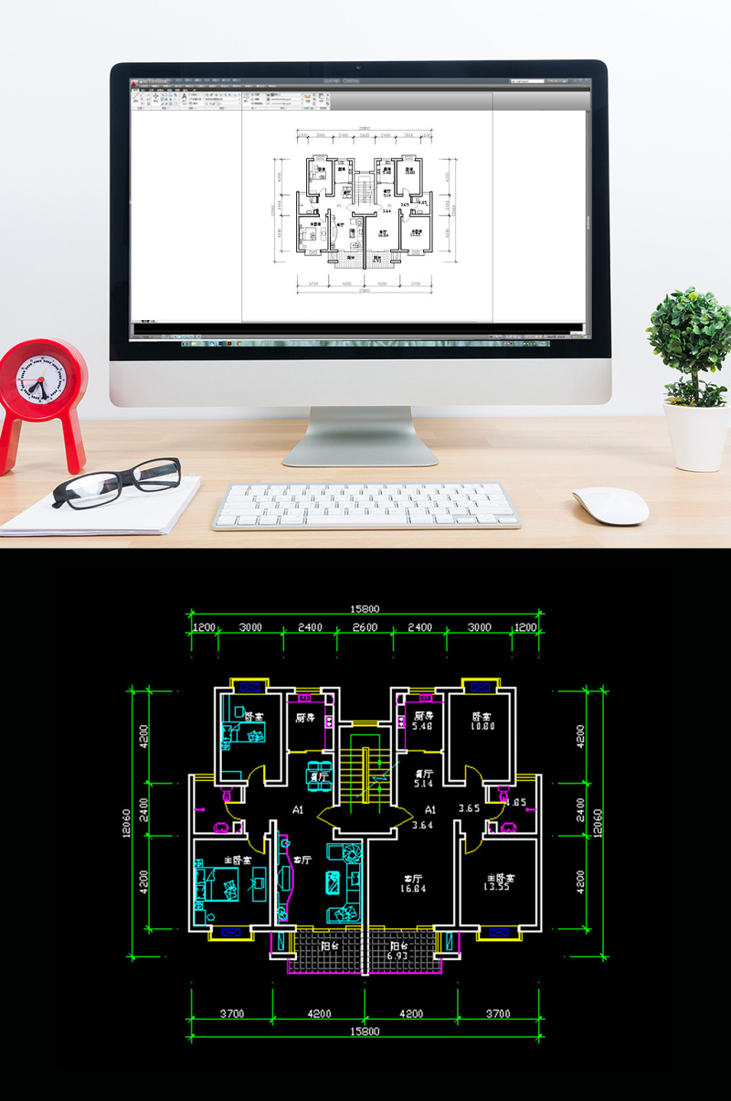 <a href=https://www.yitu.cn/su/7037.html target=_blank class=infotextkey>全屋定制</a>全套现代家装CAD施工图