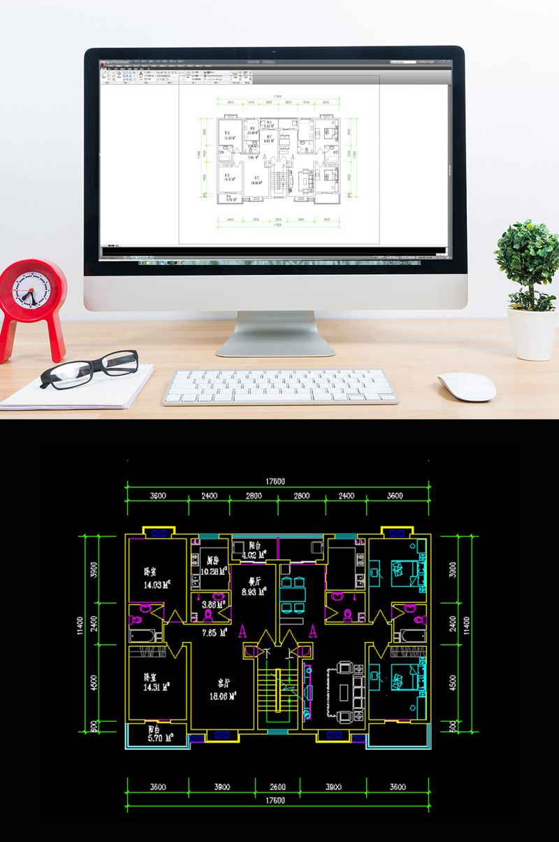 室内<a href=https://www.yitu.cn/su/7590.html target=_blank class=infotextkey>设计</a>家装CAD<a href=https://www.yitu.cn/su/7392.html target=_blank class=infotextkey>平面</a>图