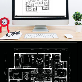 现代高层家装户型CAD