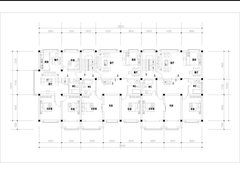 CAD<a href=https://www.yitu.cn/su/7212.html target=_blank class=infotextkey>户型</a>图三室两厅