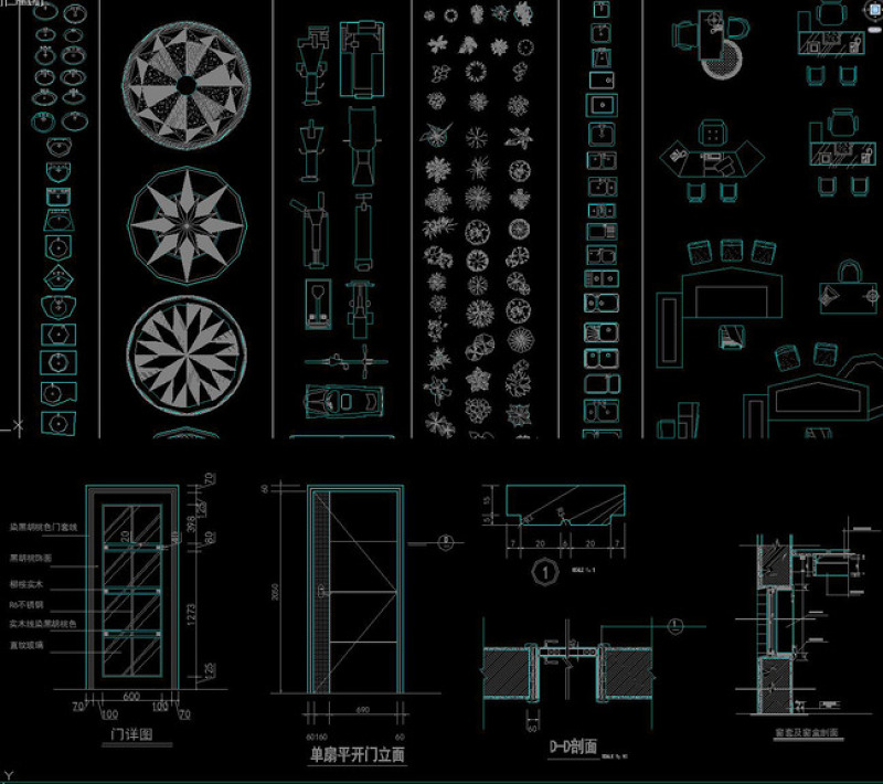 CAD家居用品图库cad<a href=https://www.yitu.cn/su/7392.html target=_blank class=infotextkey>平面</a>图库