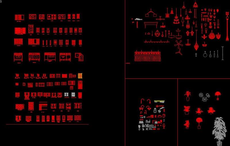 新颖别致的办公家具CAD图库