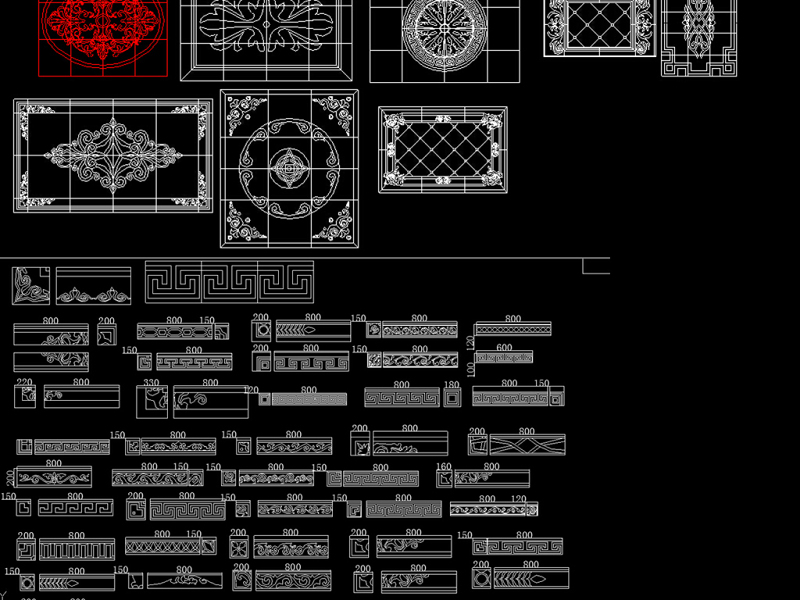 <a href=https://www.yitu.cn/su/7872.html target=_blank class=infotextkey>地</a>面拼<a href=https://www.yitu.cn/sketchup/huayi/index.html target=_blank class=infotextkey>花</a><a href=https://www.yitu.cn/su/6979.html target=_blank class=infotextkey>石</a>材拼<a href=https://www.yitu.cn/sketchup/huayi/index.html target=_blank class=infotextkey>花</a>腰线CAD图库