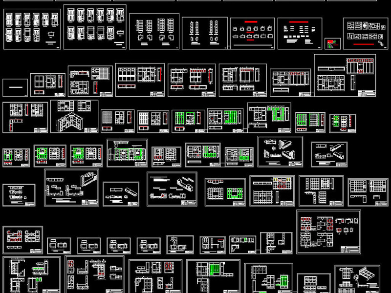 板式柜类家具<a href=https://www.yitu.cn/su/7590.html target=_blank class=infotextkey>设计</a><a href=https://www.yitu.cn/su/8082.html target=_blank class=infotextkey>资料</a>CAD图库大全