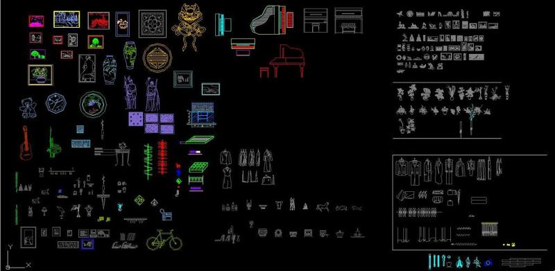 工装家装常用CAD图库大全