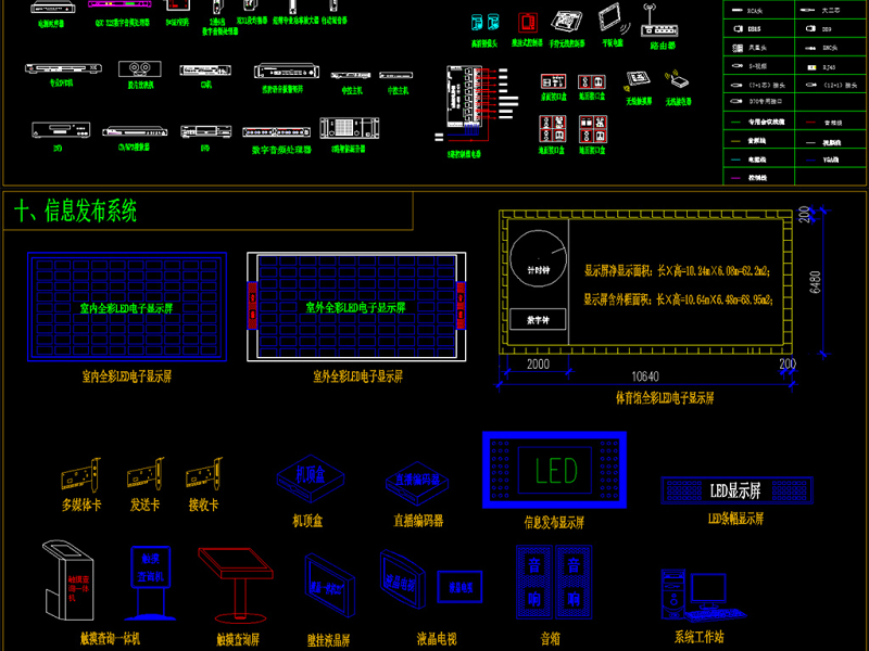 超全弱电智能化图库系统图例图块CAD