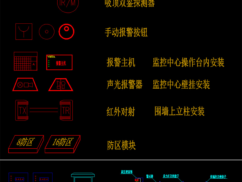 超全弱电智能化图库系统图例图块CAD