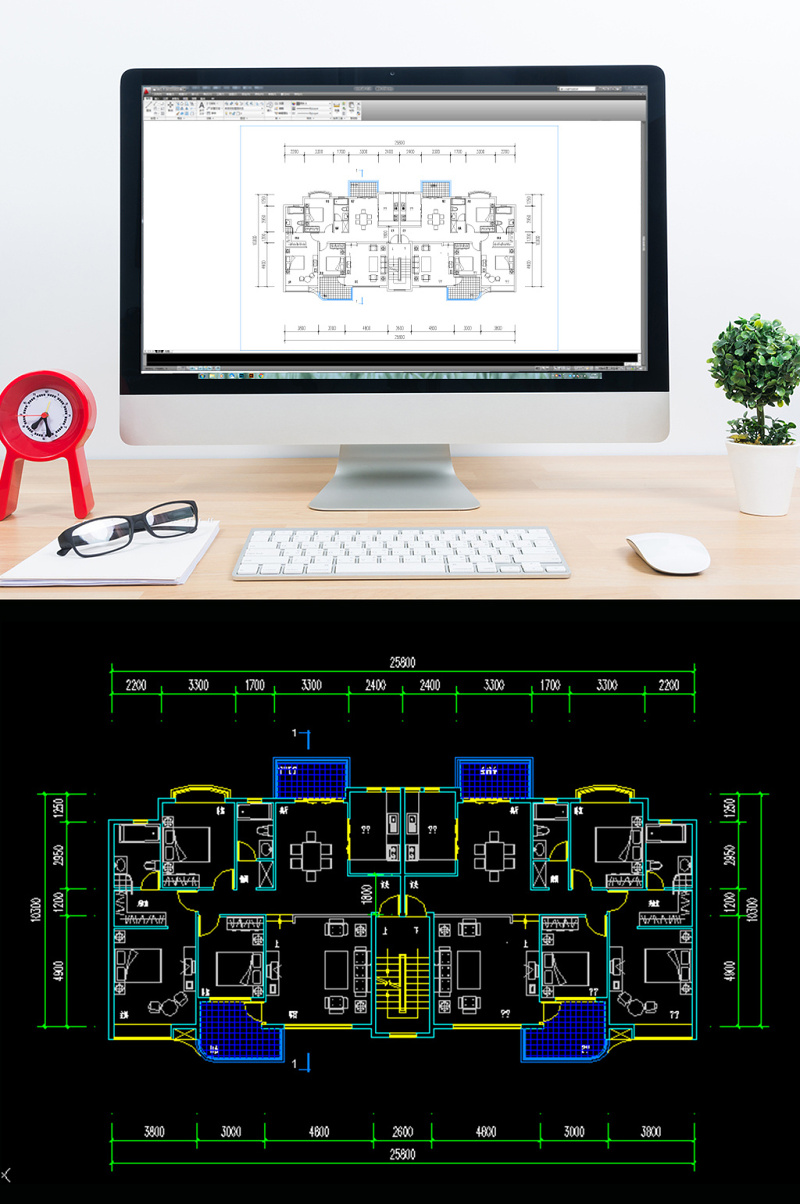 cad<a href=https://www.yitu.cn/su/7212.html target=_blank class=infotextkey>户型</a>三室两厅