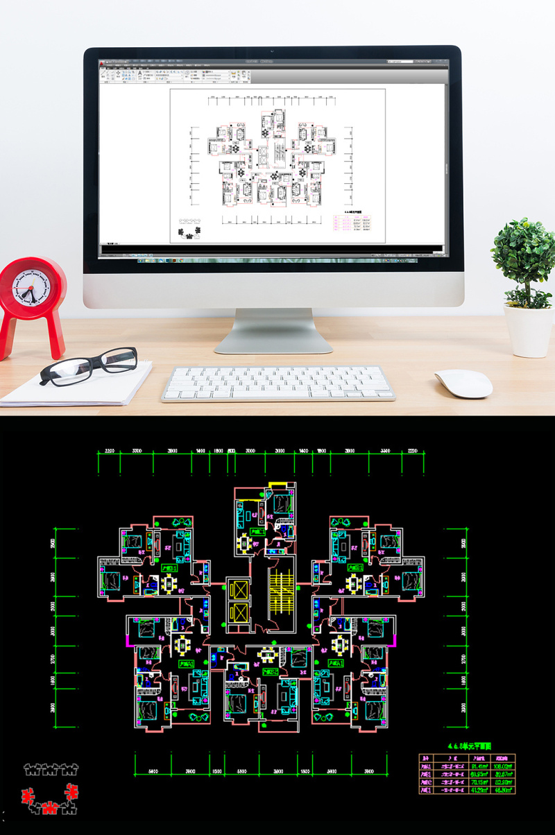 CAD<a href=https://www.yitu.cn/su/7212.html target=_blank class=infotextkey>户型</a>图一室一厅and一室两厅