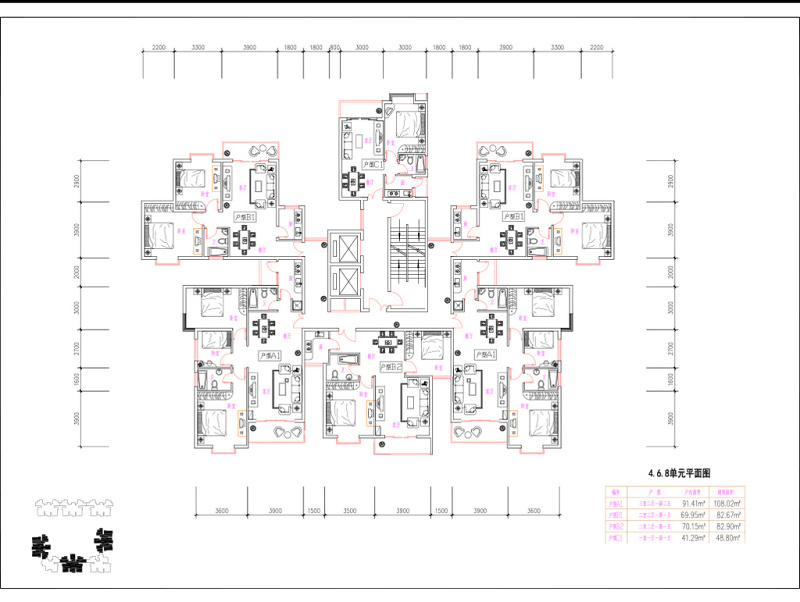 CAD<a href=https://www.yitu.cn/su/7212.html target=_blank class=infotextkey>户型</a>图一室一厅and一室两厅