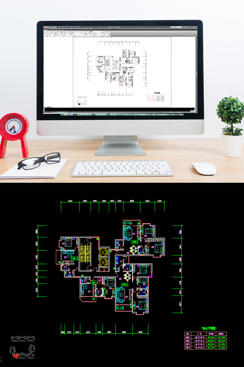 CAD<a href=https://www.yitu.cn/su/7212.html target=_blank class=infotextkey>户型</a>图布局三室两厅