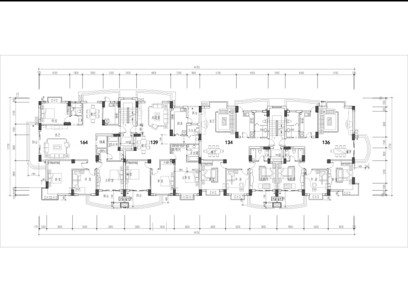 CAD家居三室两厅一<a href=https://www.yitu.cn/sketchup/shufang/index.html target=_blank class=infotextkey>书房</a>