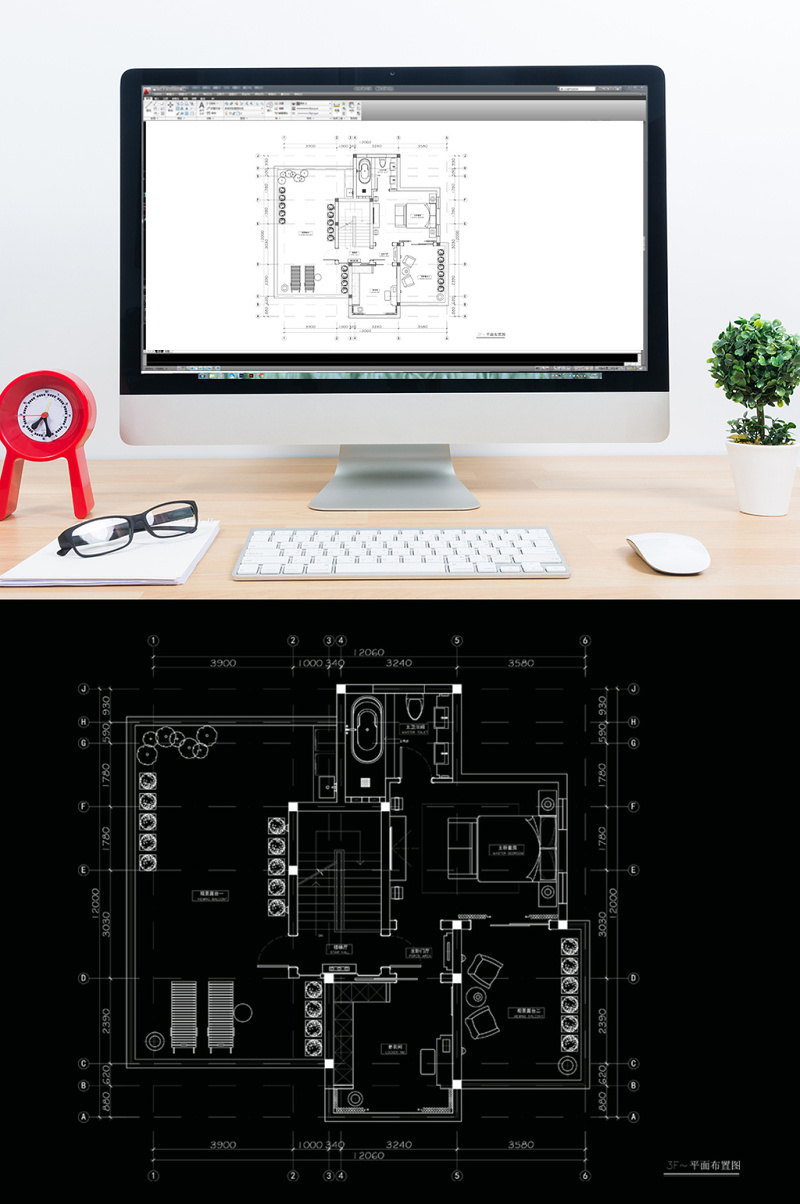 CAD<a href=https://www.yitu.cn/su/7212.html target=_blank class=infotextkey>户型</a>图<a href=https://www.yitu.cn/su/7392.html target=_blank class=infotextkey>平面</a>方案