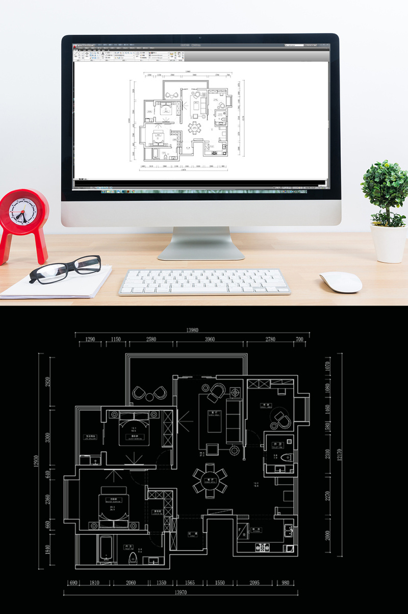 CAD<a href=https://www.yitu.cn/su/7608.html target=_blank class=infotextkey>居室</a><a href=https://www.yitu.cn/su/7392.html target=_blank class=infotextkey>平面</a>图