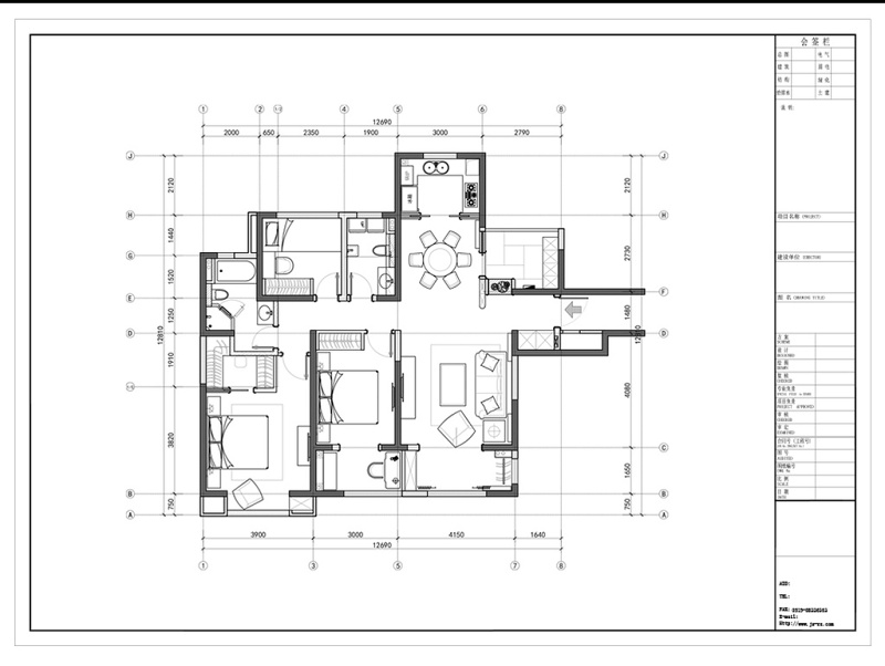 CAD<a href=https://www.yitu.cn/su/7608.html target=_blank class=infotextkey>居室</a><a href=https://www.yitu.cn/su/7212.html target=_blank class=infotextkey>户型</a>图